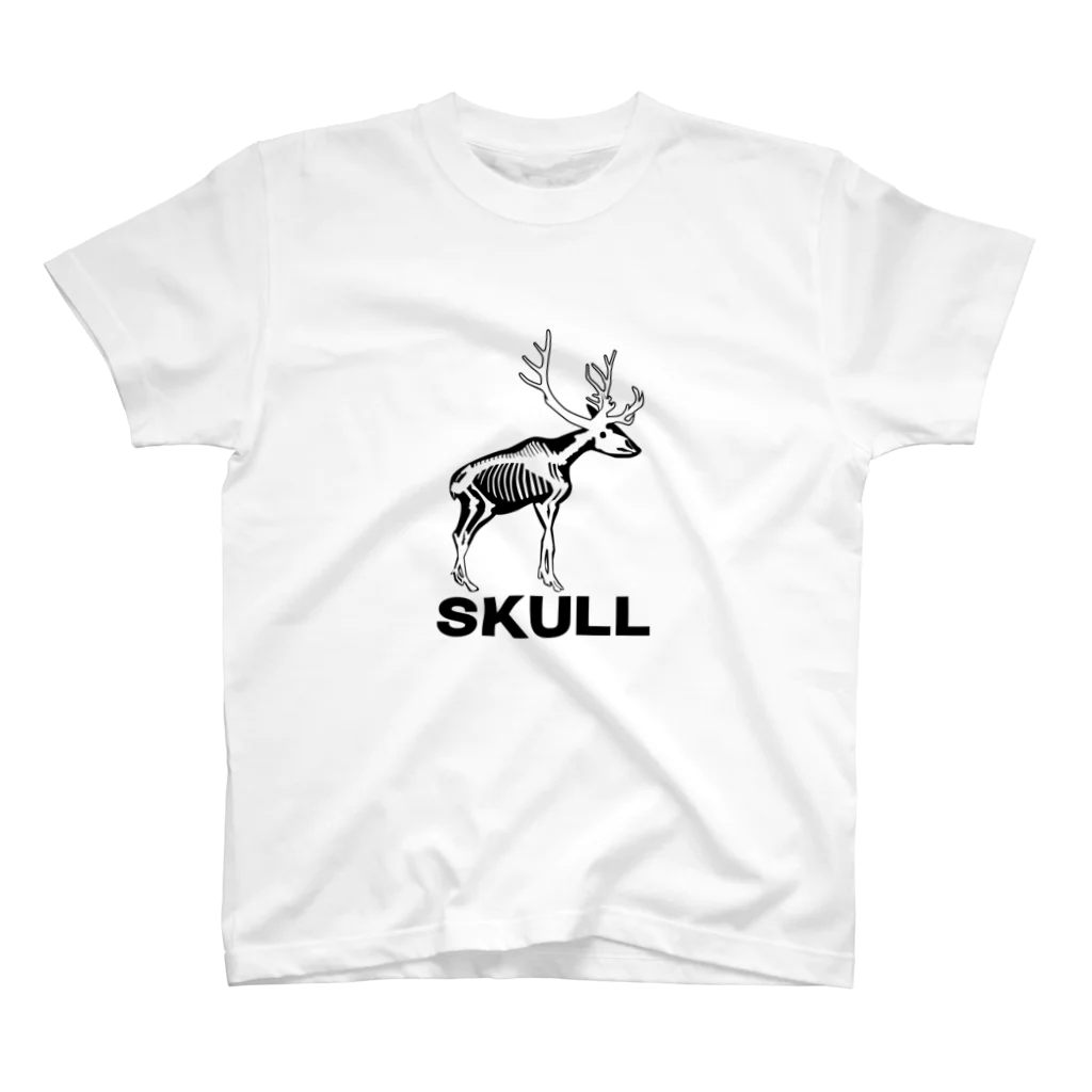 スカル君とスケルちゃんのSUKLLシリーズ第２弾(黒シカ) Regular Fit T-Shirt