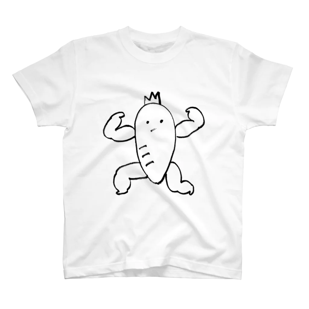 mokureenのマッスルにんじんくん スタンダードTシャツ