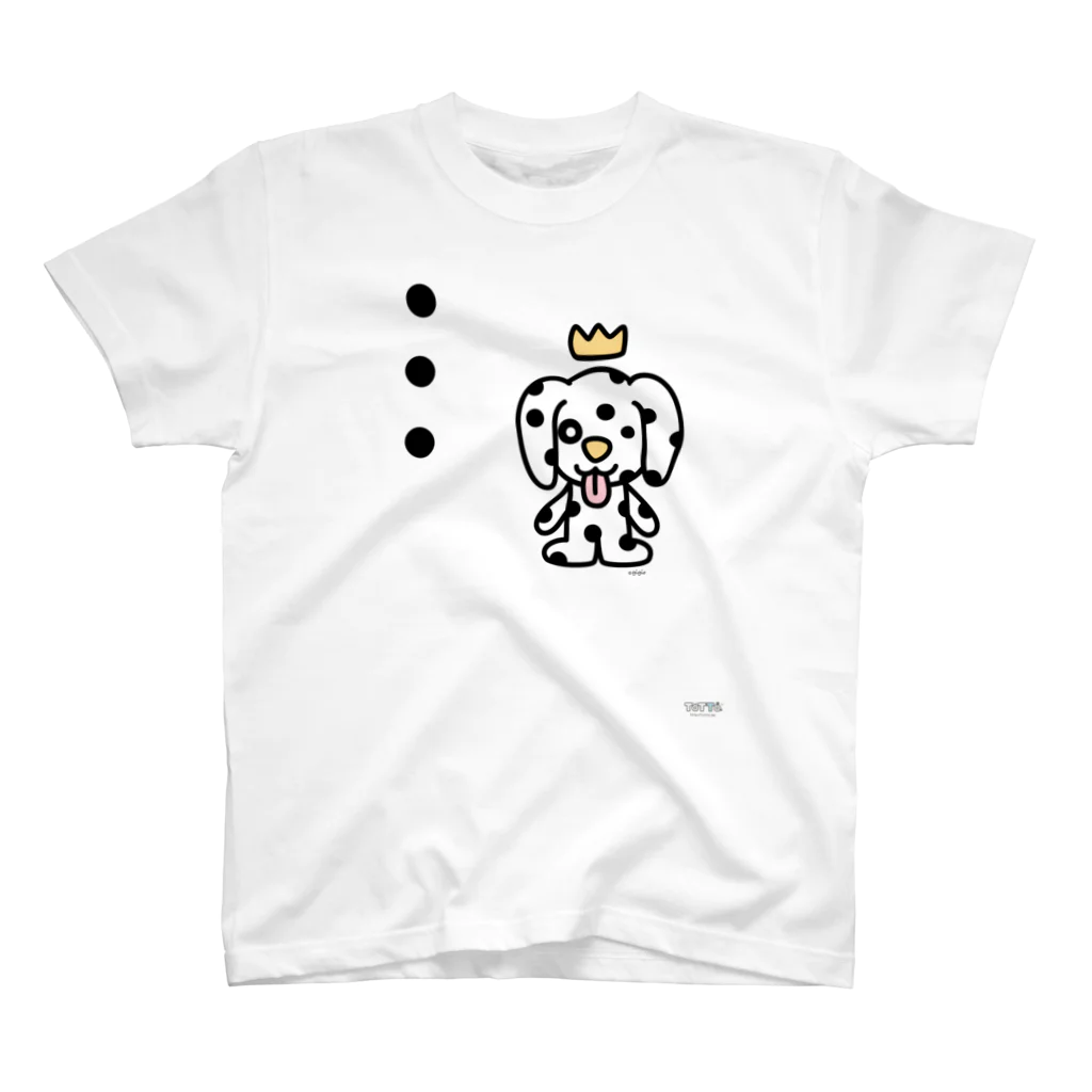 ジージョのデカ文字わんこ「・・・」 スタンダードTシャツ