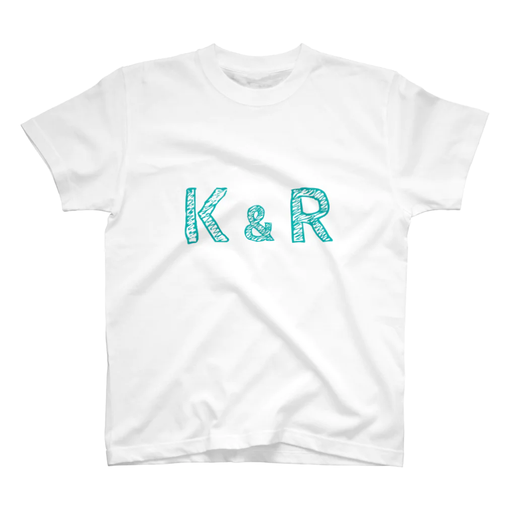 tsunokaのイニシャル Tシャツ K&R ペア Regular Fit T-Shirt