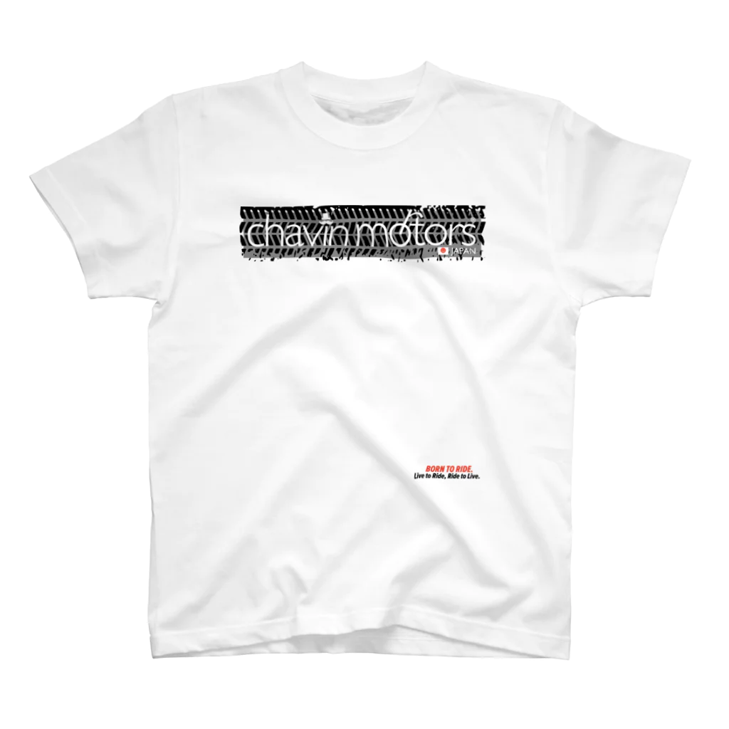 CHAVIN MOTORSの チャビンモータース　タイヤ痕ロゴT スタンダードTシャツ