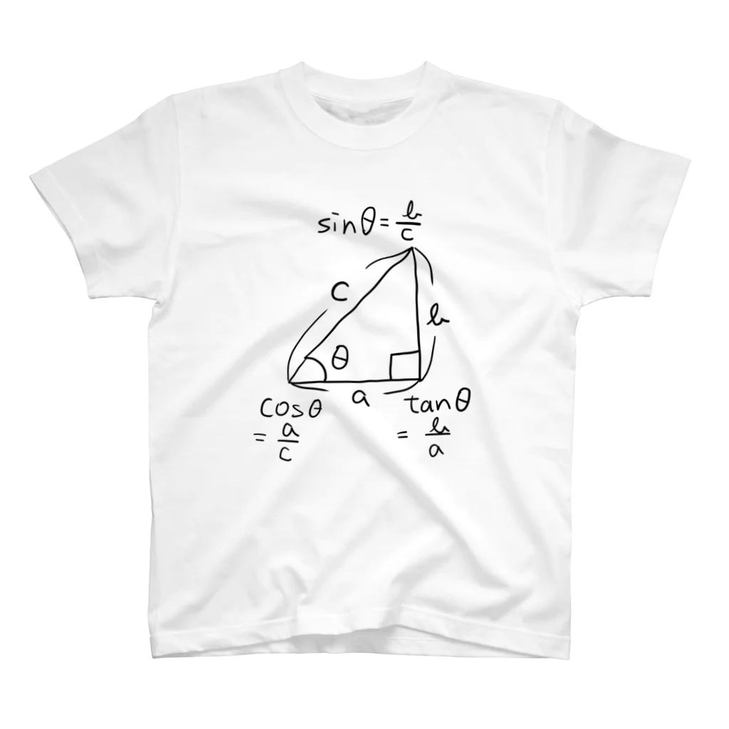 スクランブル発進の三角比（淡色用） Regular Fit T-Shirt