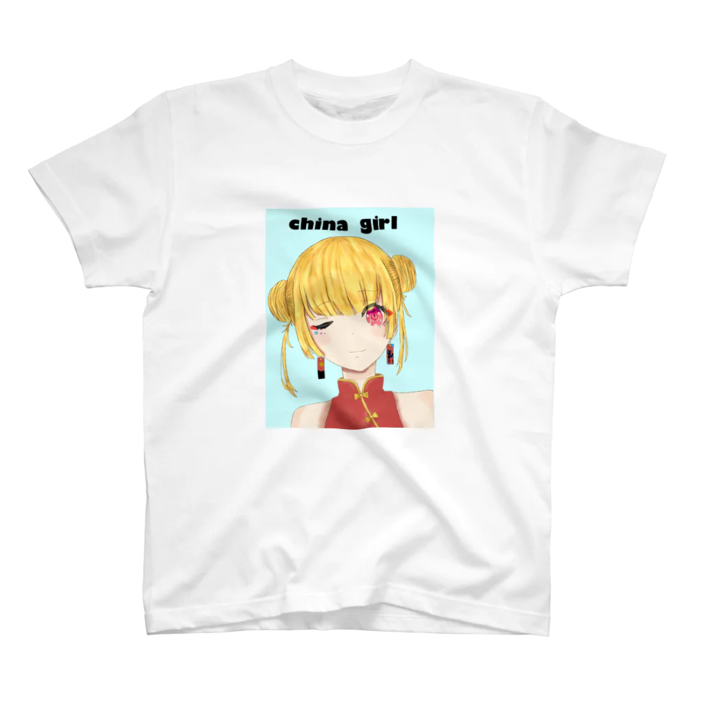 nolife＊のちゃチャイナ女の子 スタンダードTシャツ