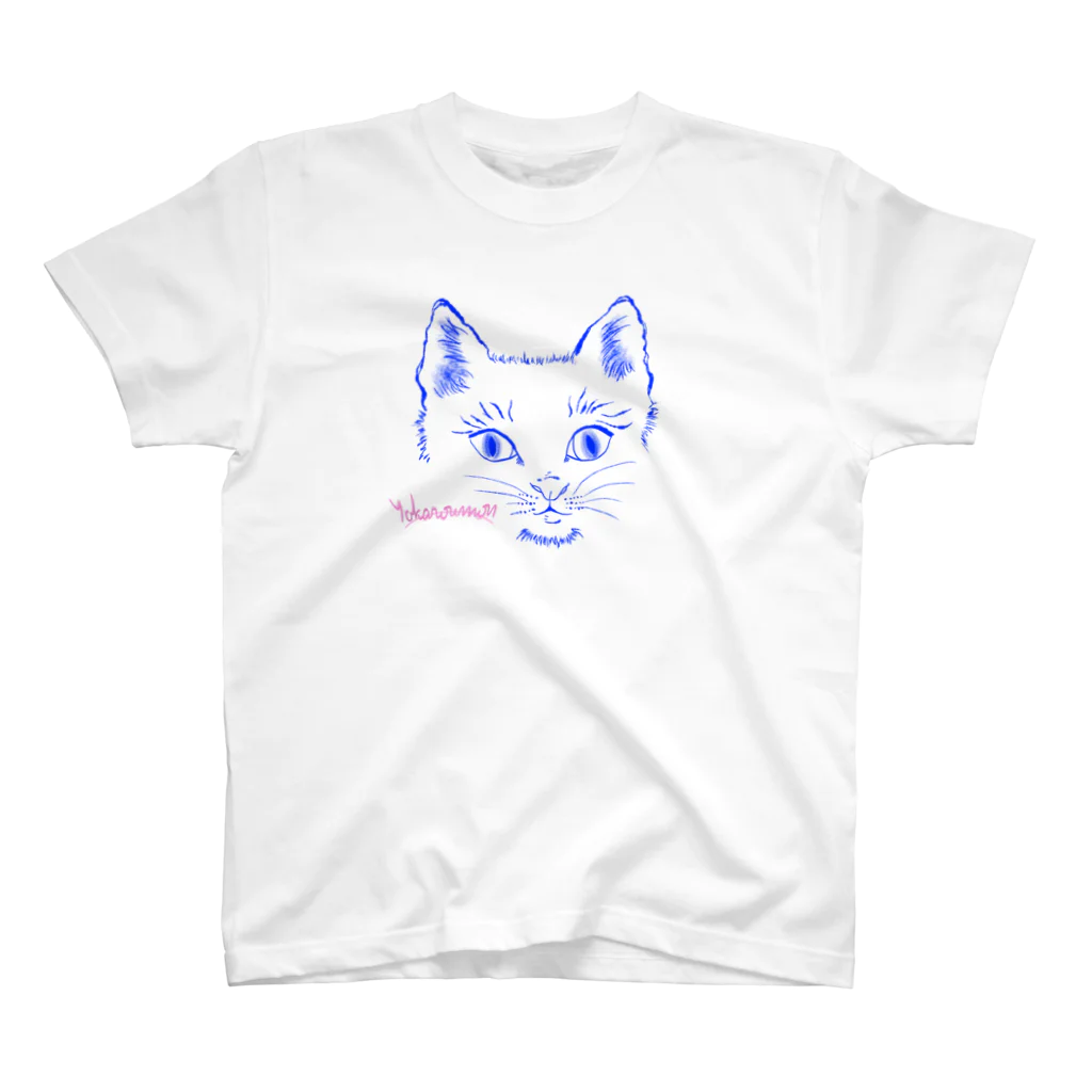 ねこだいすきばばあのYOKAROUMON NEKO Regular Fit T-Shirt