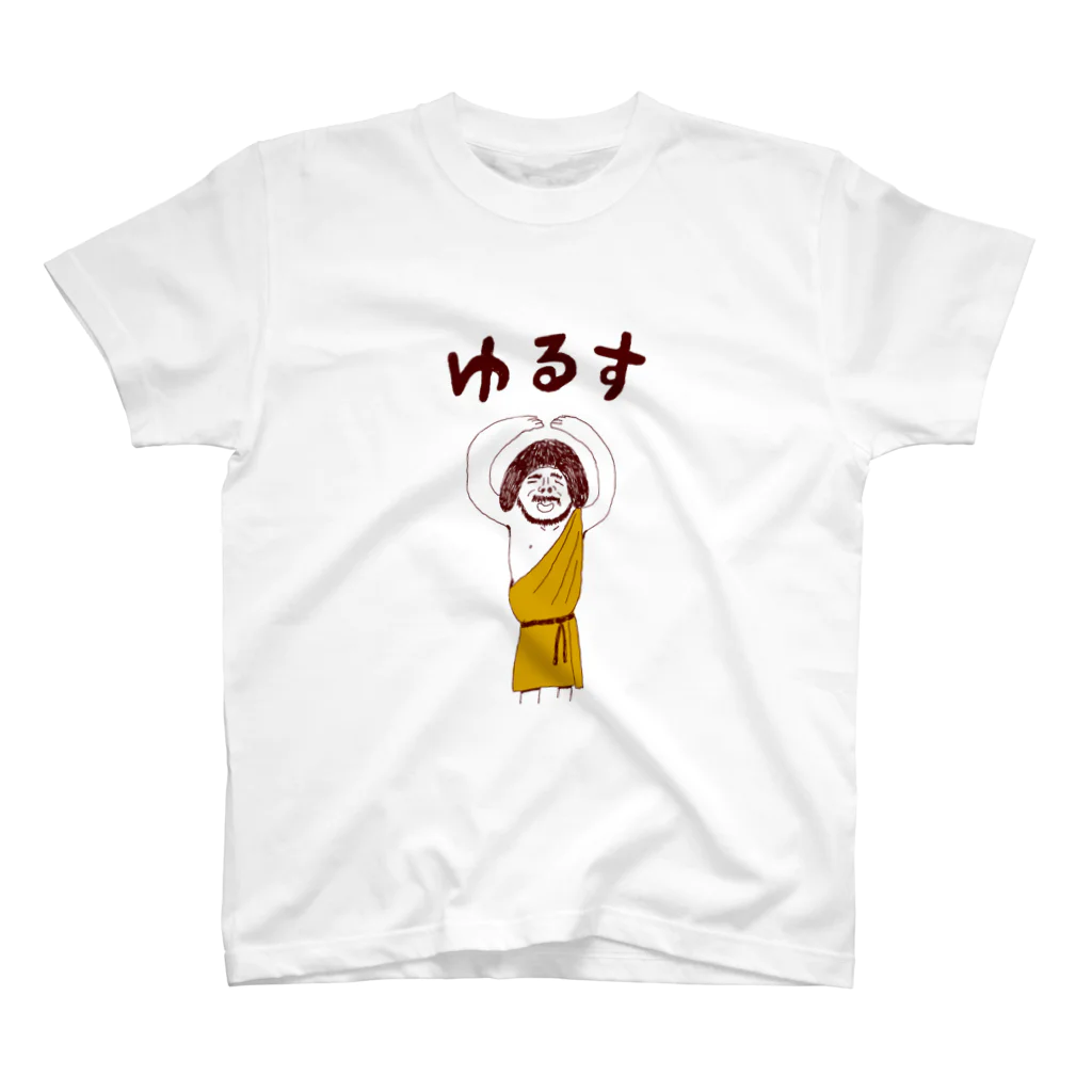 NIKORASU GOのユーモアデザイン「ゆるす」 スタンダードTシャツ