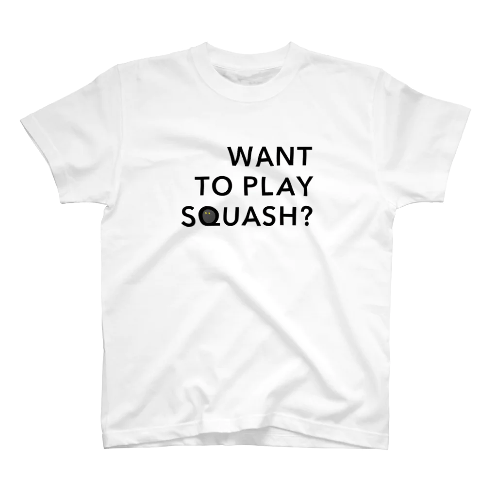 PLAY SQUASHのWANT TO PLAY SQUASH? Regular Fit T-Shirt