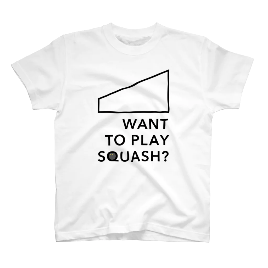 PLAY SQUASHのWANT TO PLAY SQUASH? スタンダードTシャツ