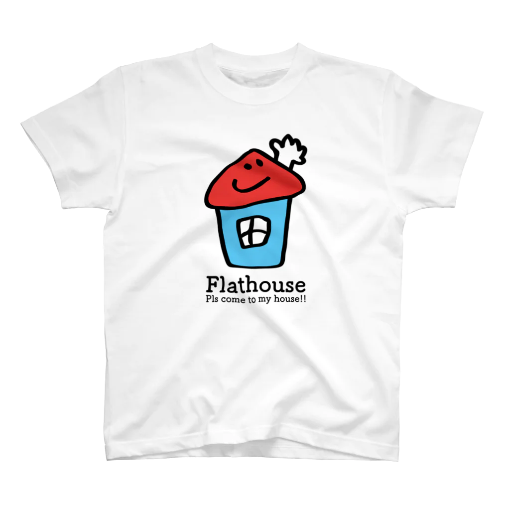 fulaughjiのFlathouse/フラットハウスくん スタンダードTシャツ