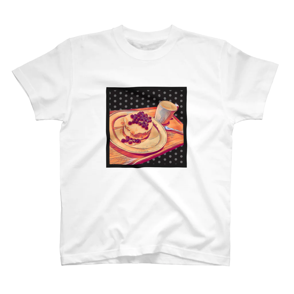 PINK♡PEACEのパンケーキ＆カフェオレ スタンダードTシャツ