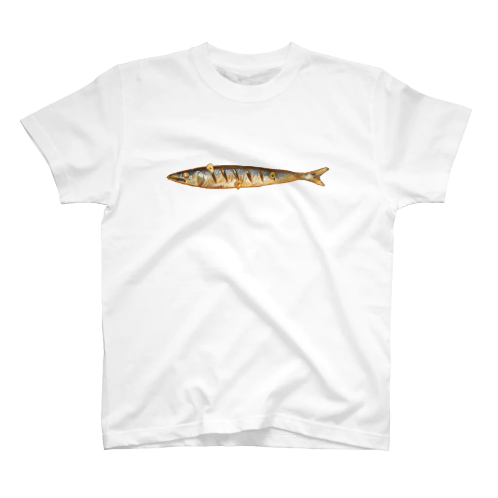 うーぴーの焼き秋刀魚withガーリック スタンダードTシャツ