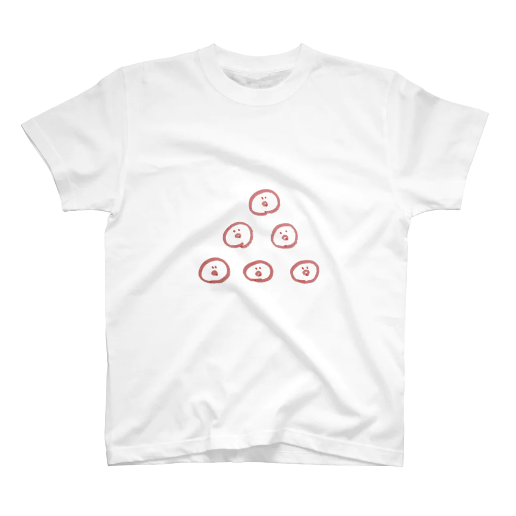 ふわふわくのおまめ6兄弟 スタンダードTシャツ