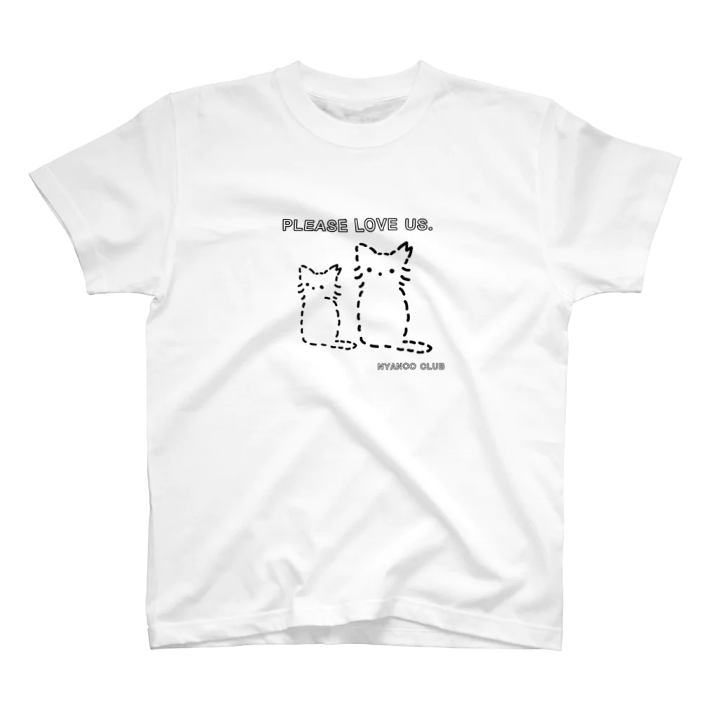 街猫応援家 MiiのPlease love street cats #チャリティー Regular Fit T-Shirt