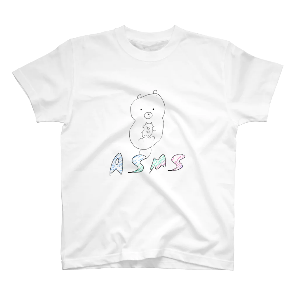 asmsのらっこちゃん (ロゴver.) スタンダードTシャツ