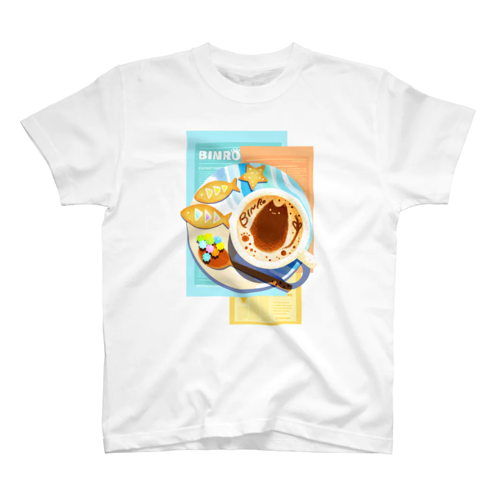 ハルノキ工房のビンロウとカプチーノ(リーフレット) スタンダードTシャツ