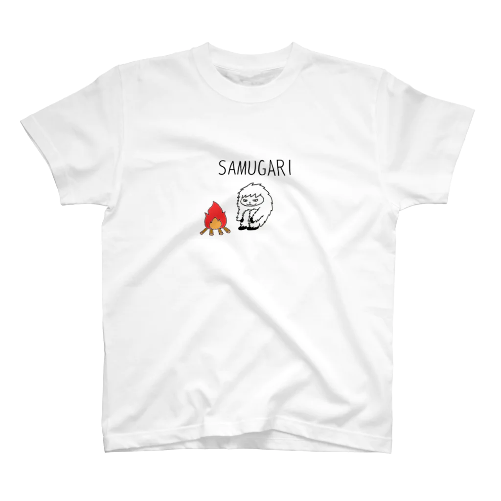 GAHAKUの(淡色)YUKIotokoくん 寒がりver. スタンダードTシャツ