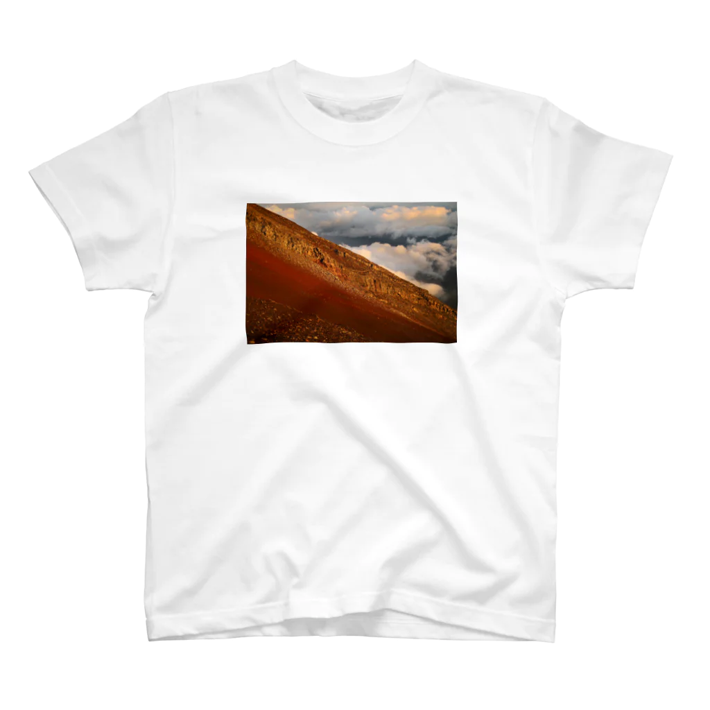 ten_hezの富士山 赤土 スタンダードTシャツ