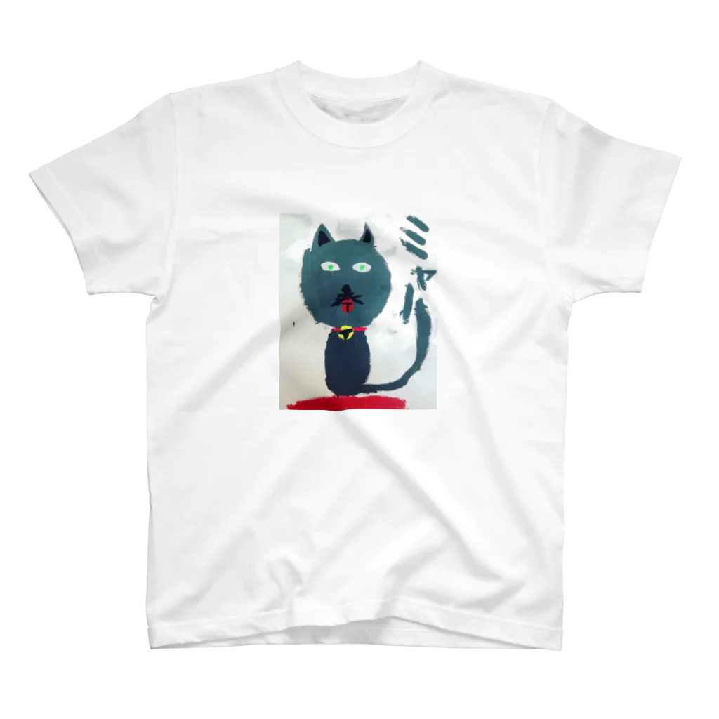 WAkABYASHIhanaの黒猫のみゃー スタンダードTシャツ