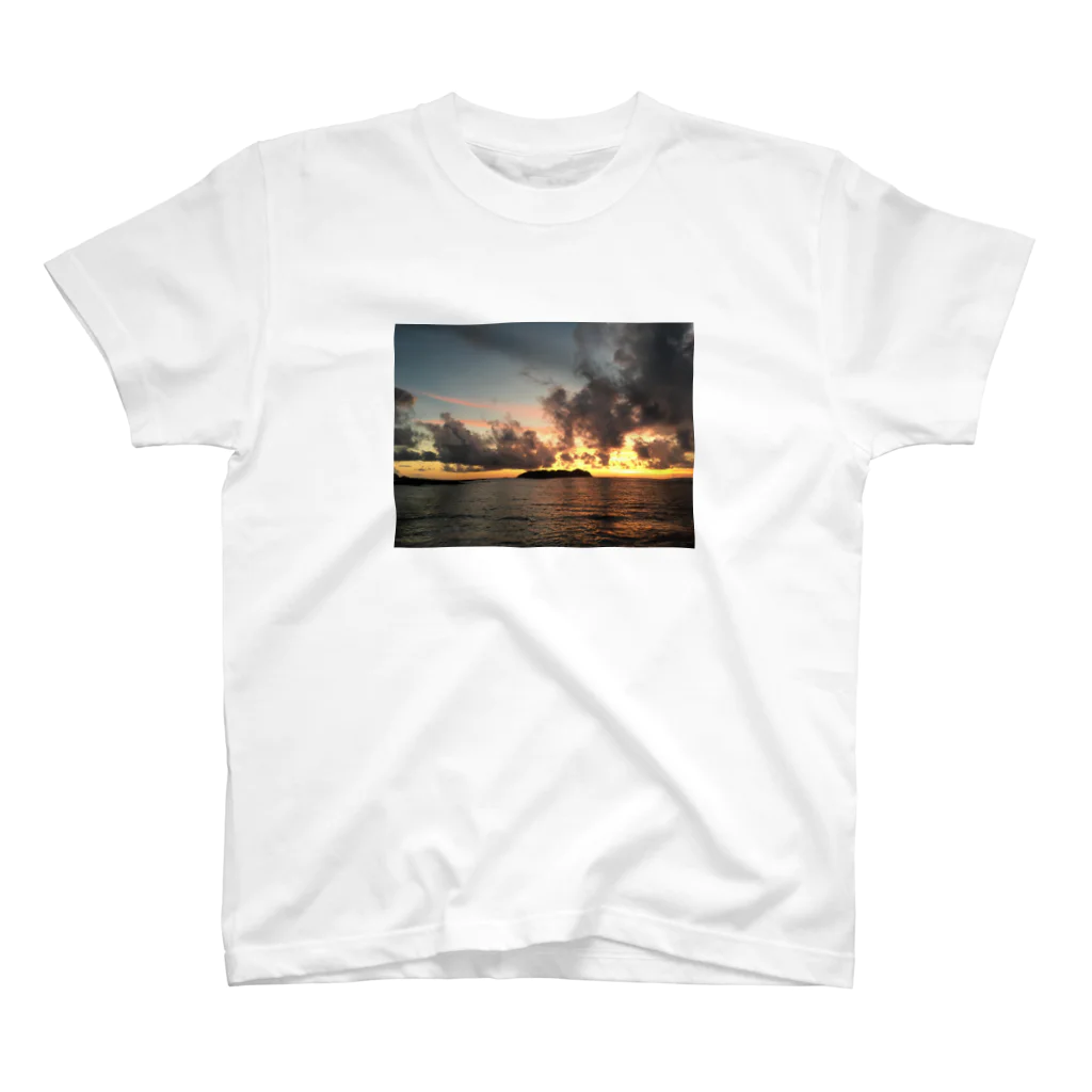 Billy_bootsのThe sea where the setting sun shines  スタンダードTシャツ