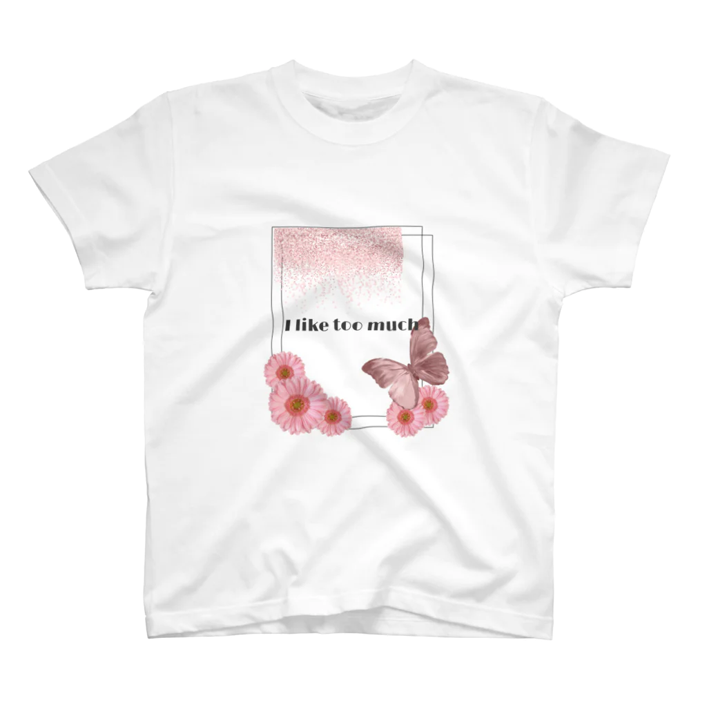 SHOPariのI like too much（PINK） スタンダードTシャツ