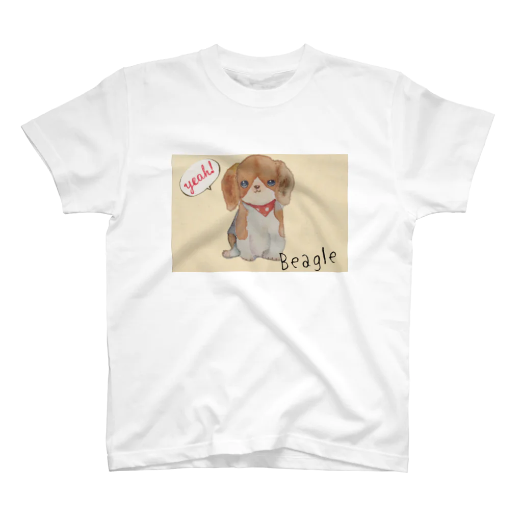 moko yuzuのmoko ビーグル犬 Regular Fit T-Shirt