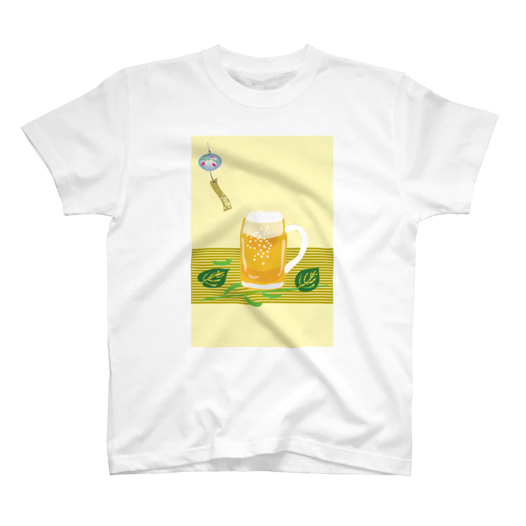ジルトチッチのデザインボックスのジョッキ生ビールと枝豆 Regular Fit T-Shirt