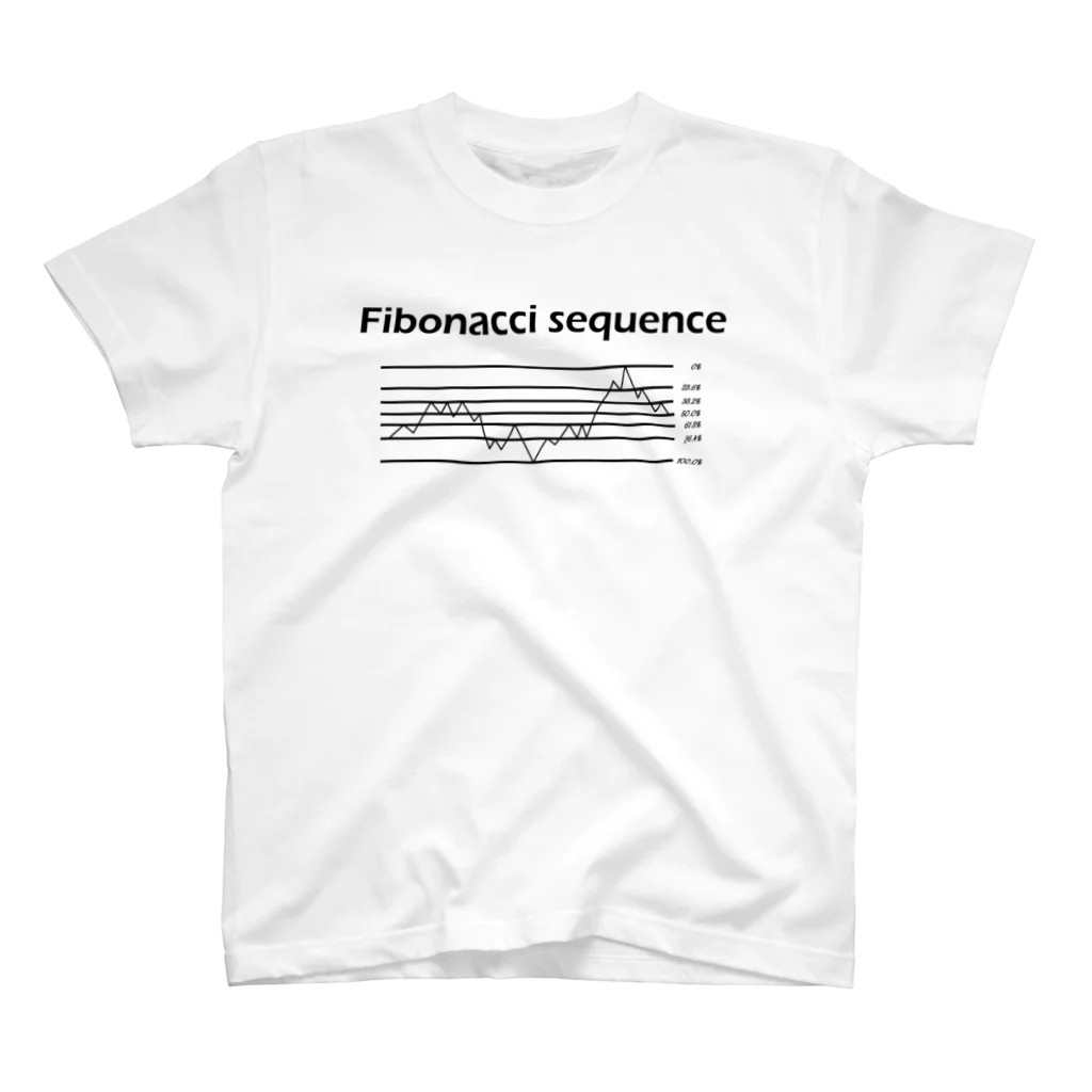 kotaro designのFXトレーダー Fibonacci　Ver スタンダードTシャツ