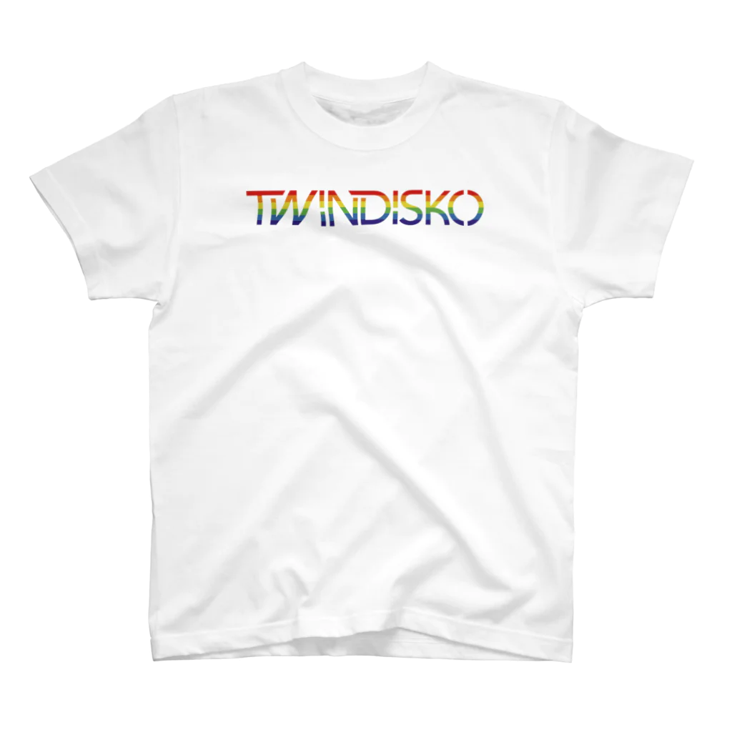 South ParlorのTWINDISKO RAINBOW スタンダードTシャツ