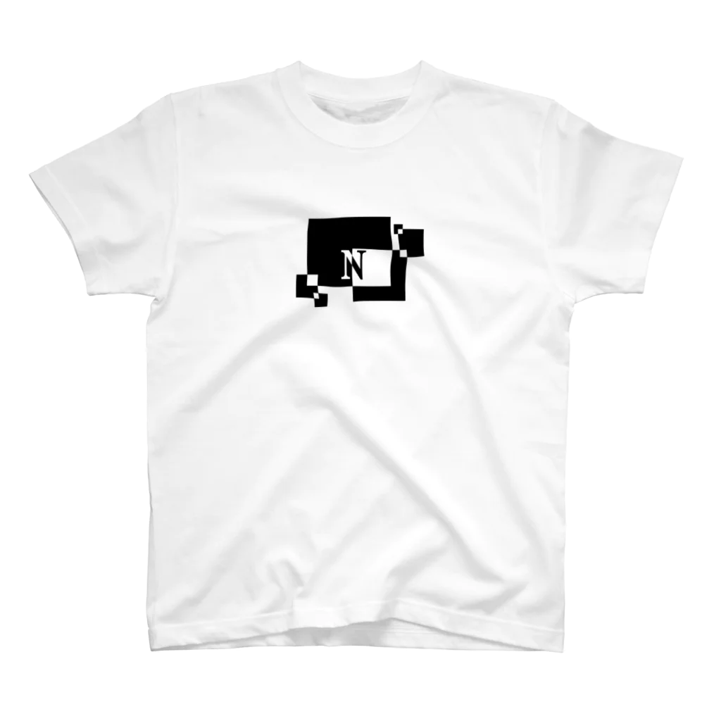シンプルデザイン：Ｔシャツ・パーカー・スマートフォンケース・トートバッグ・マグカップのシンプルデザインアルファベットN Regular Fit T-Shirt