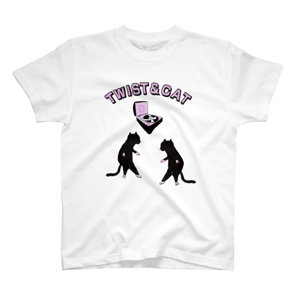 Botchy-Botchy (ボチボチ)のTwist & Cat  スタンダードTシャツ