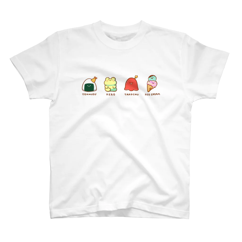 あぶけろのてんむす、けろ、たこちゅ、あいす スタンダードTシャツ