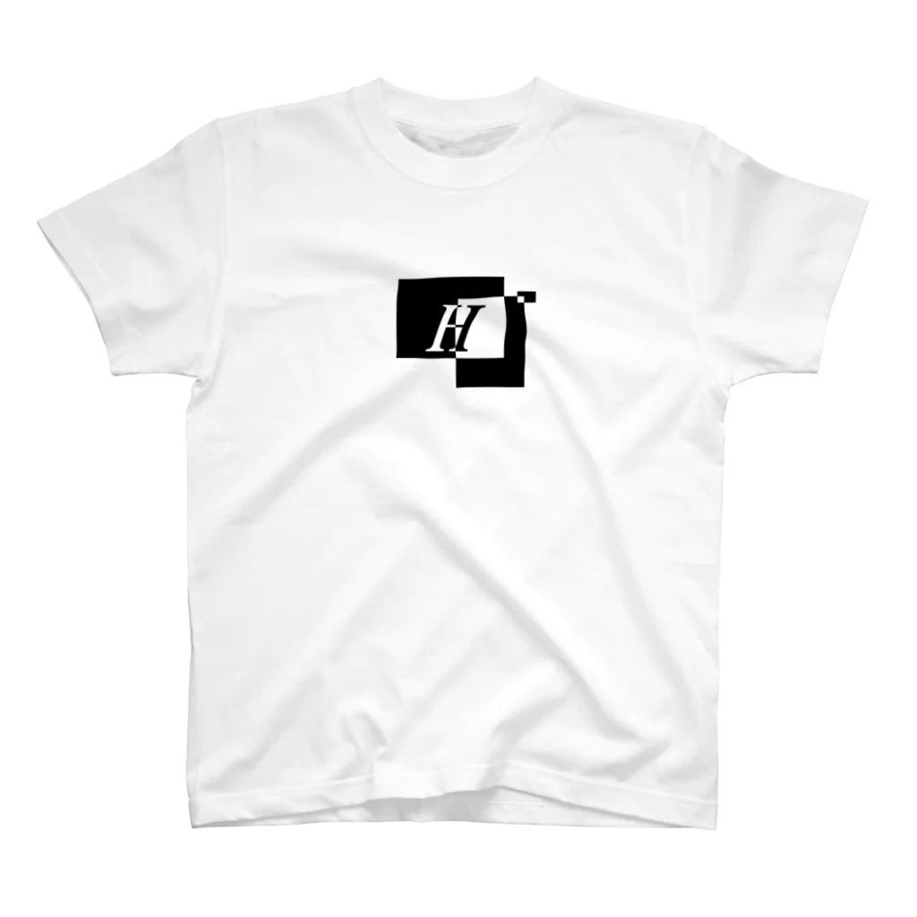 シンプルデザイン：Ｔシャツ・パーカー・スマートフォンケース・トートバッグ・マグカップのシンプルデザインアルファベットH Regular Fit T-Shirt