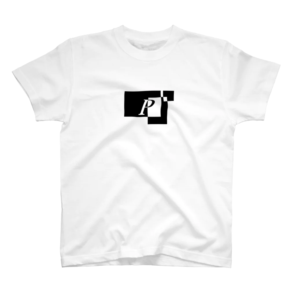 シンプルデザイン：Ｔシャツ・パーカー・スマートフォンケース・トートバッグ・マグカップのシンプルデザインアルファベットP Regular Fit T-Shirt