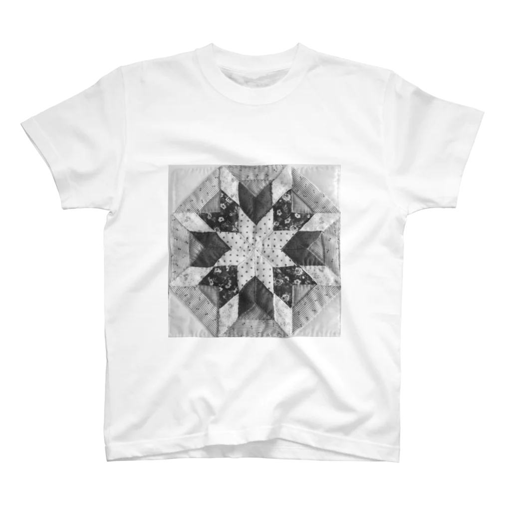 grandmaのベツレヘムの星(モノクロ) スタンダードTシャツ