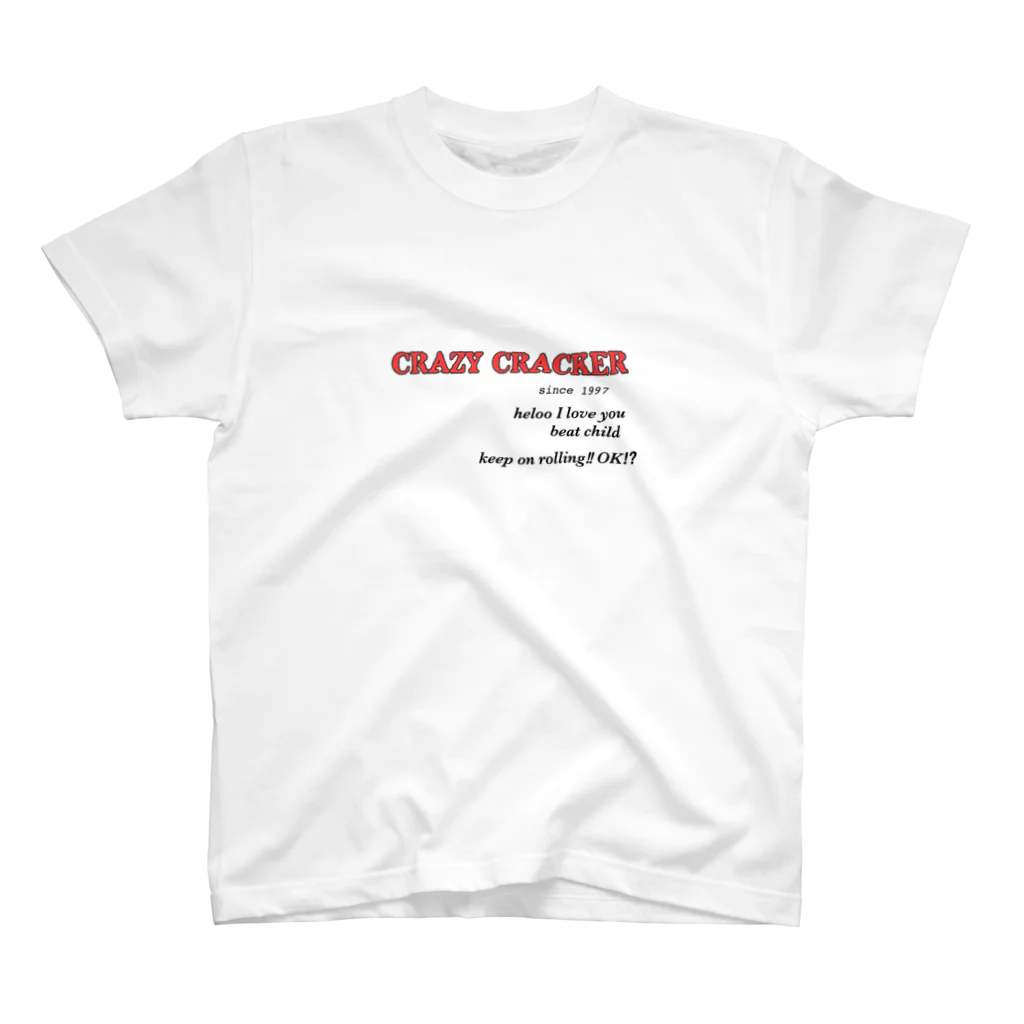 deresukebeのCRAZY CRACKER スタンダードTシャツ