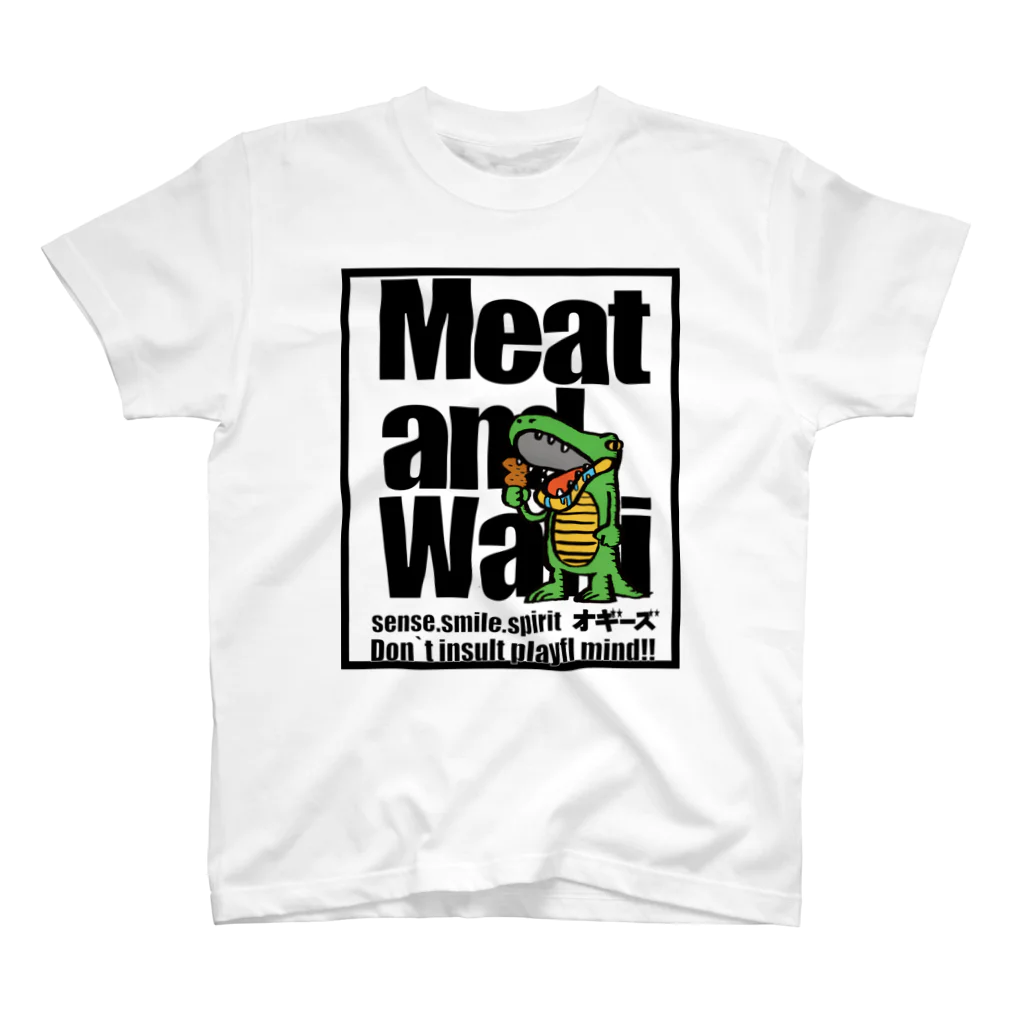 Showtime`sShowのmeat and wani スタンダードTシャツ