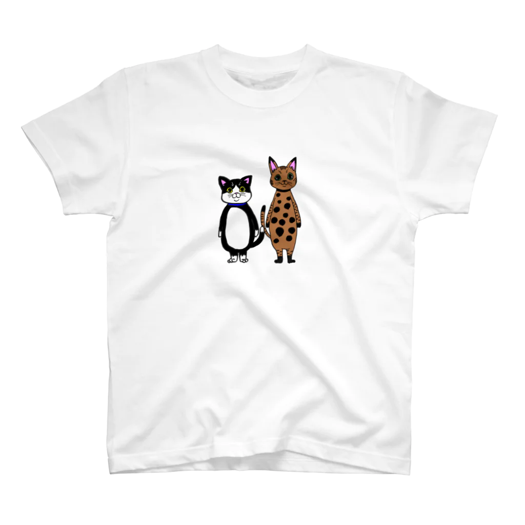 musashinanoの猫の兄弟 スタンダードTシャツ