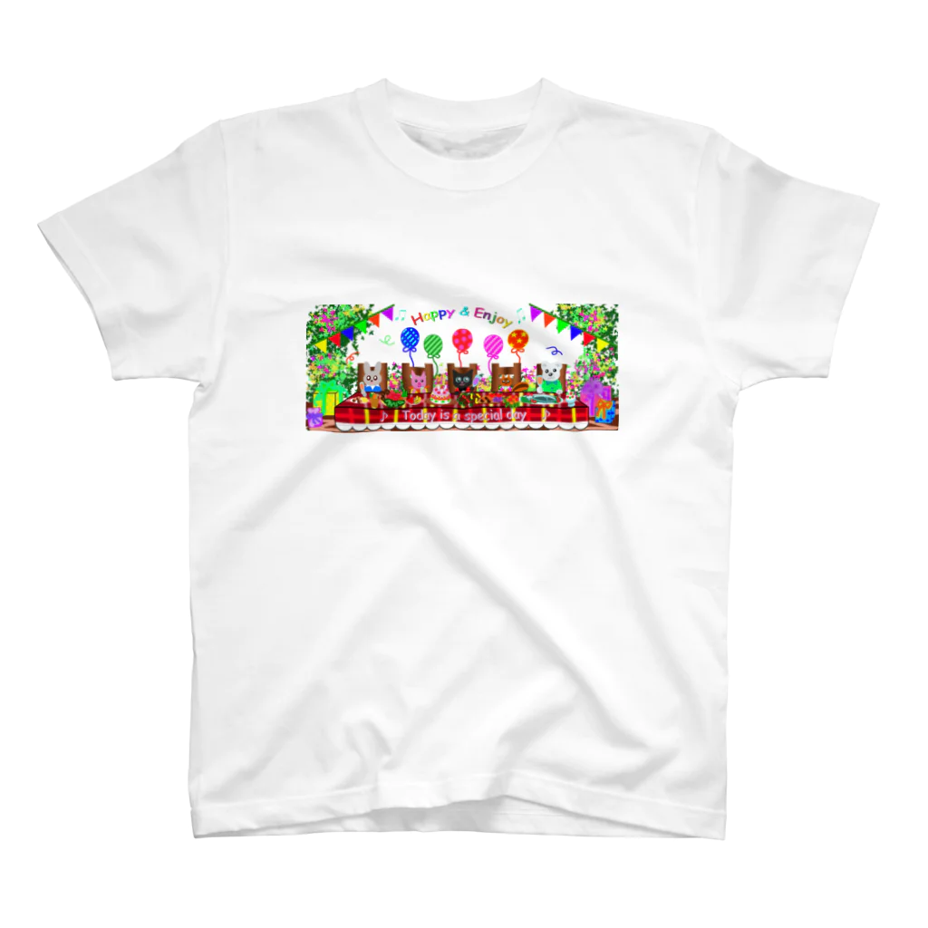 Yokokkoの店のLet's have a party♪ Regular Fit T-Shirt