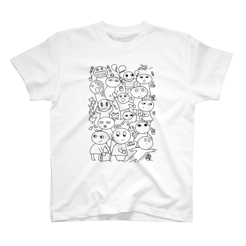 amupontanのわたしはわたし　すきかってちゃん　モノトーン Regular Fit T-Shirt