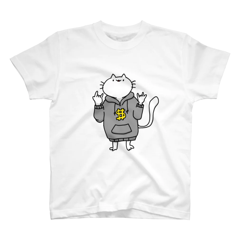太刀魚兄さんのパーカーネコ Regular Fit T-Shirt
