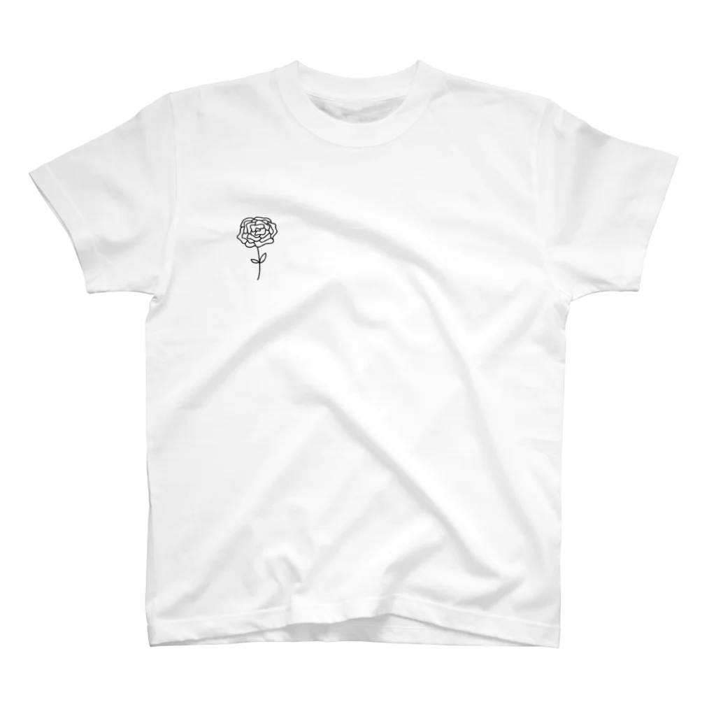 simple thingsのペン画　ローズ スタンダードTシャツ