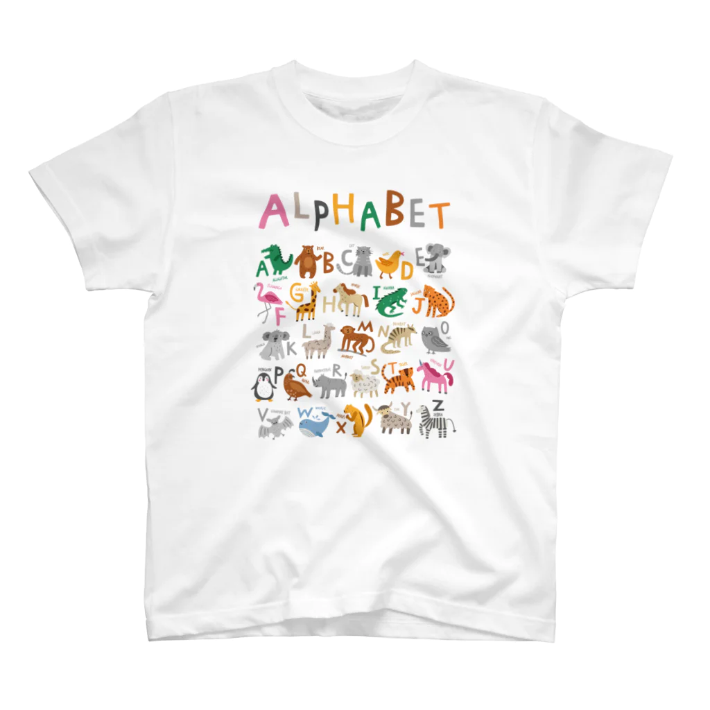 mavshineのアパレル知育 「あるふぁべっと」 スタンダードTシャツ