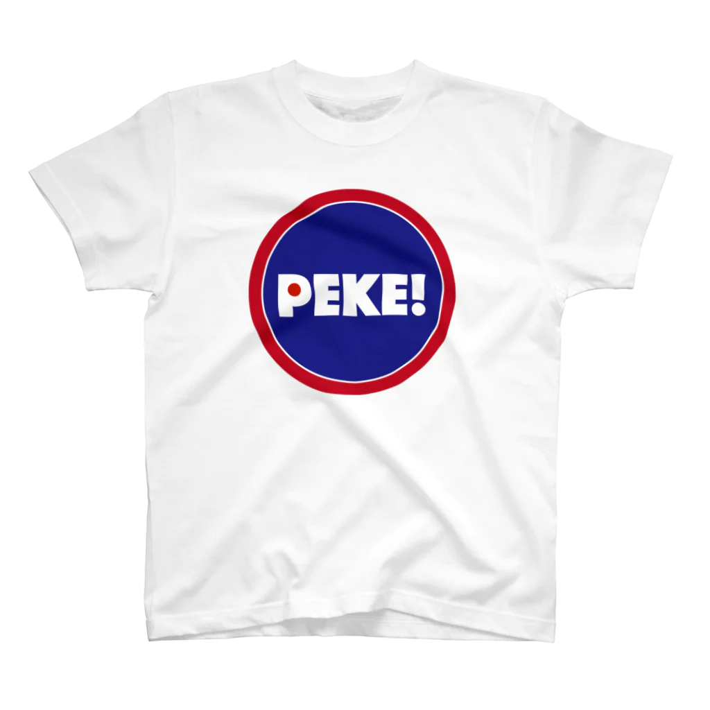 おっぺけガールショップのPEKE! トリコロール スタンダードTシャツ