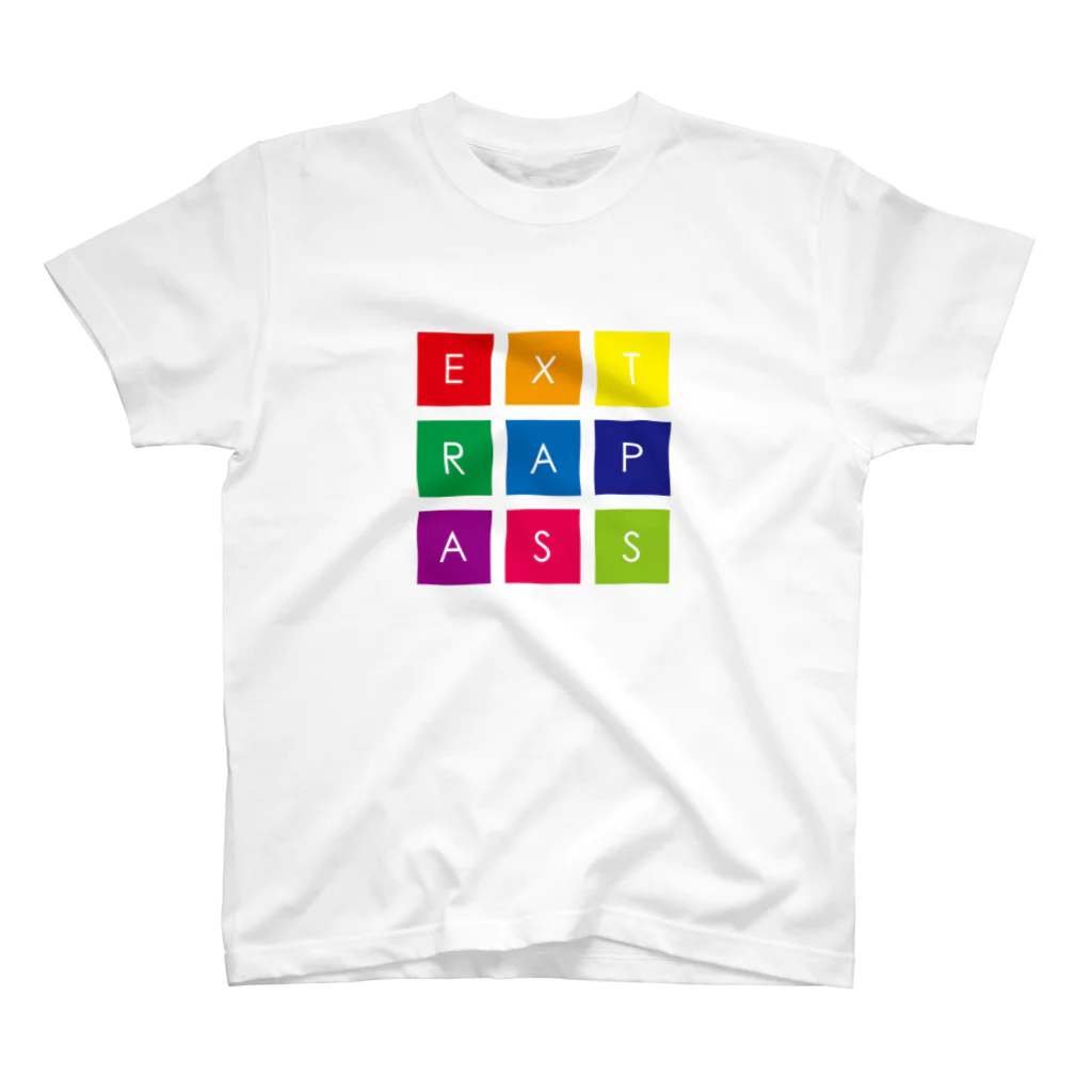 ExtraPass エクストラパス のCOLORFUL SQUARE LOGO スタンダードTシャツ