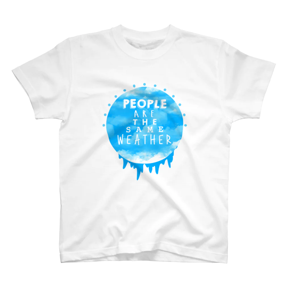 ZEEQ Designsのpeople are the same weather スタンダードTシャツ