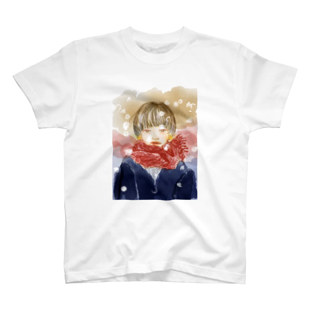 エ　カキコの少女（冬） Regular Fit T-Shirt