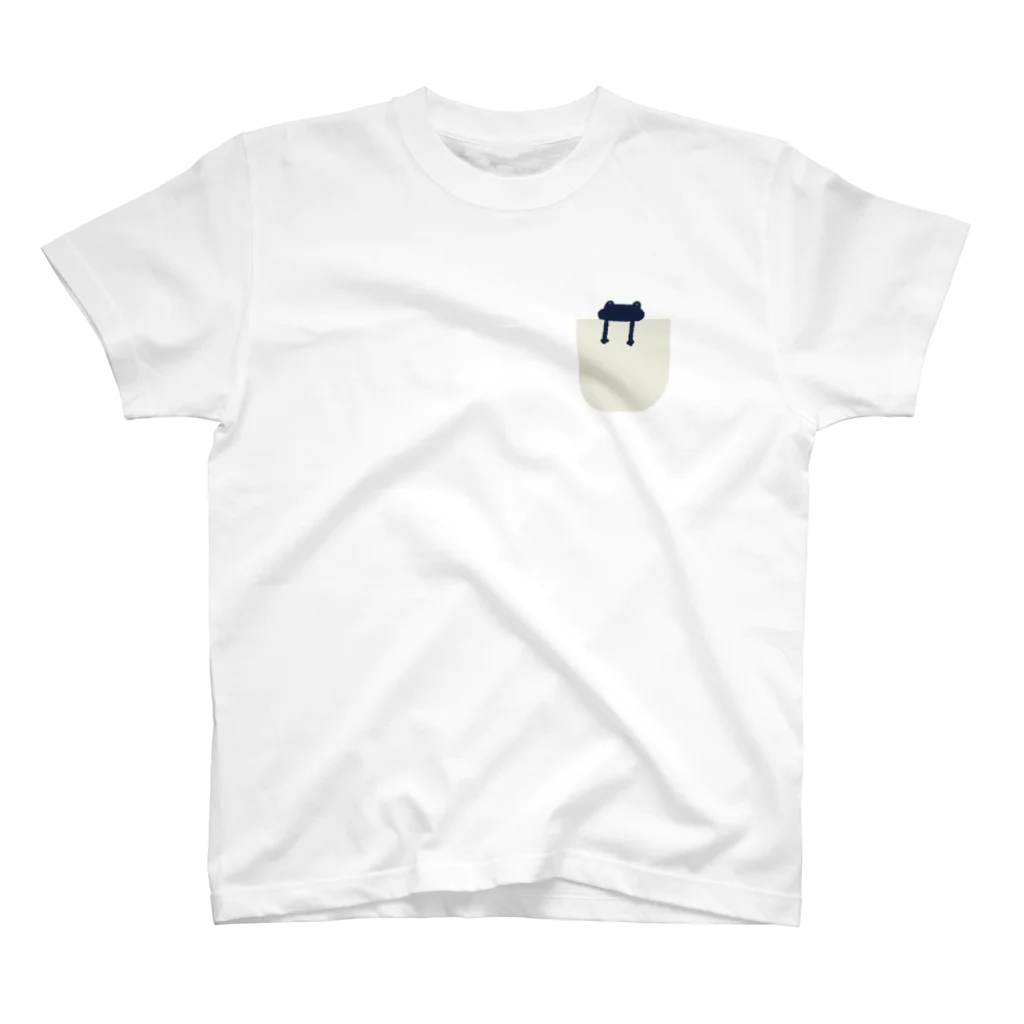 fullum-designのpocket シリーズ（frog_navy） スタンダードTシャツ