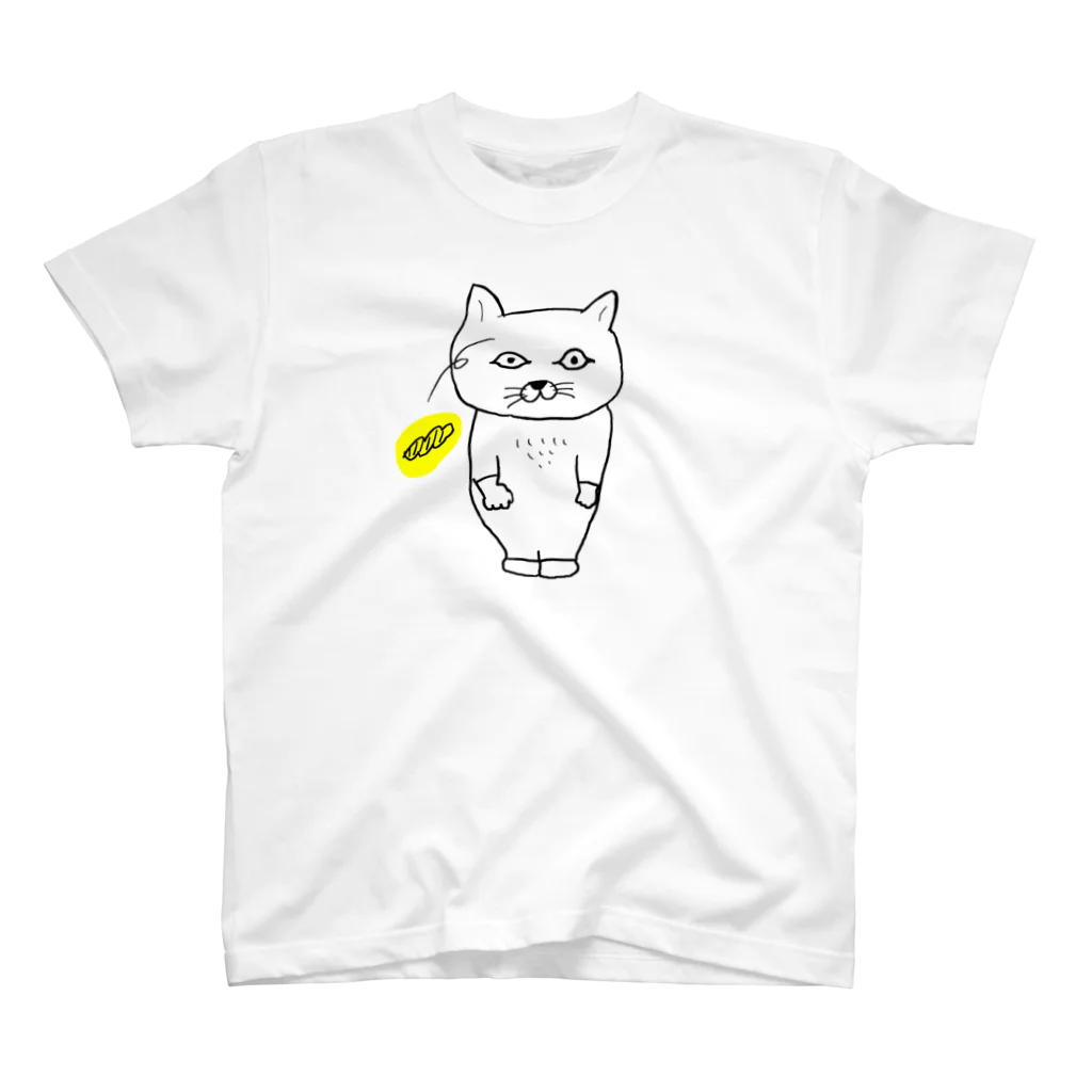 SELECTSHOP MTIのねこのまゆげ、おどろき-1 Regular Fit T-Shirt