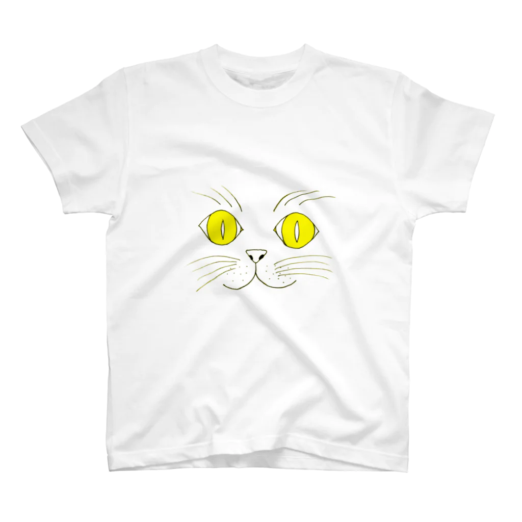 deco-ponの白い猫 スタンダードTシャツ