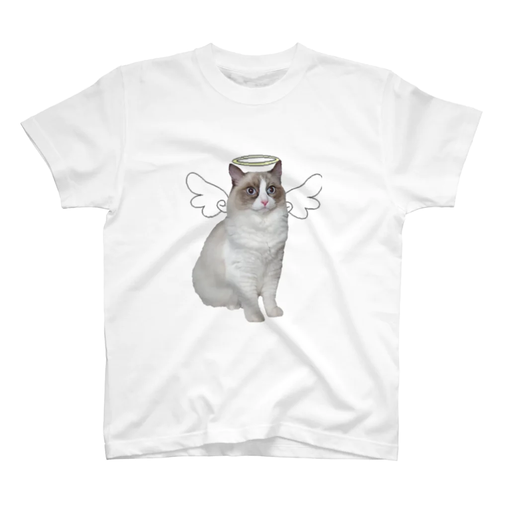 とうふ猫の猫天使ネコ スタンダードTシャツ