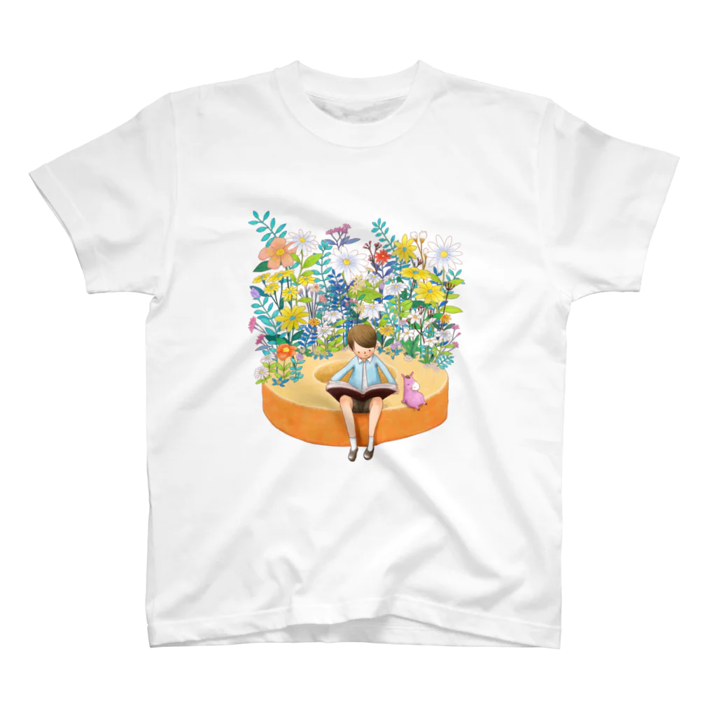 toshimaruの花とバームクーヘン スタンダードTシャツ